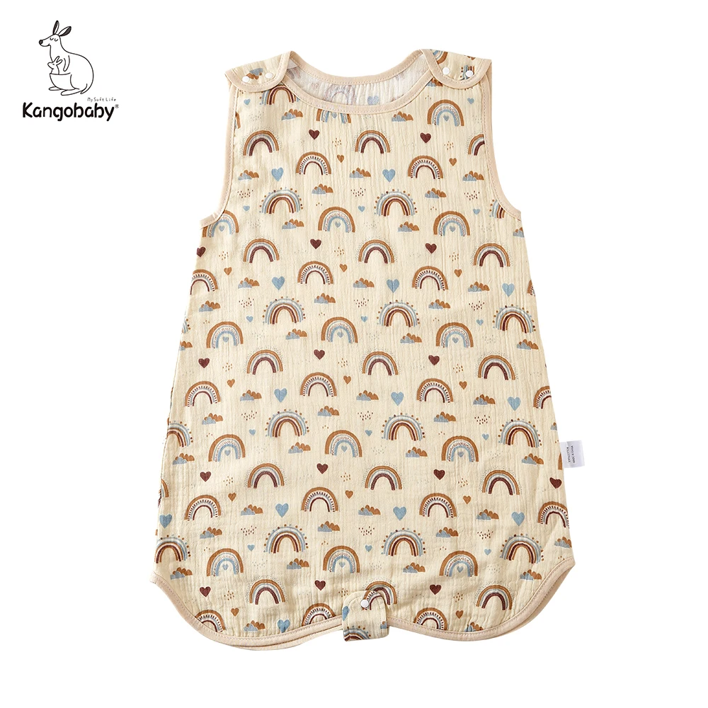 

Летняя воздухопроницаемая детская спальная сумка из муслина и хлопка, супер удобная, Kangobaby # My Soft Life #