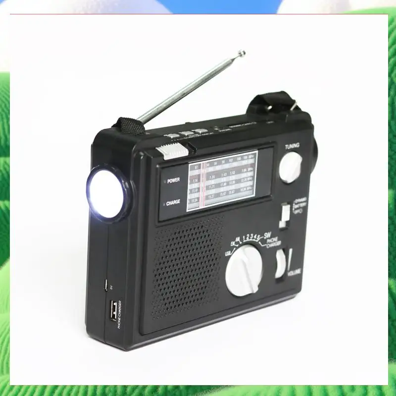 

Emergency Radio Portable Emergency Radio Weather Alert Radio With Cellphone Charging Hand Crank & Battery Operated-[Cilae]