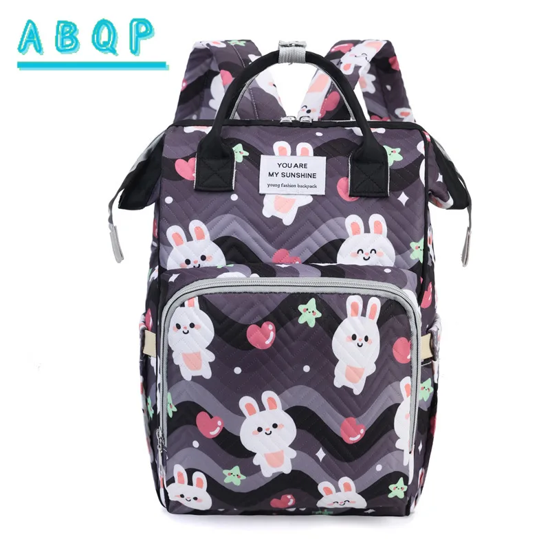 Diaper Bag Backpack Luxury Brand Cartoon Baby Diaper Bag Backpack Multifunctional Large Capacity Baby Products Storage Backpack