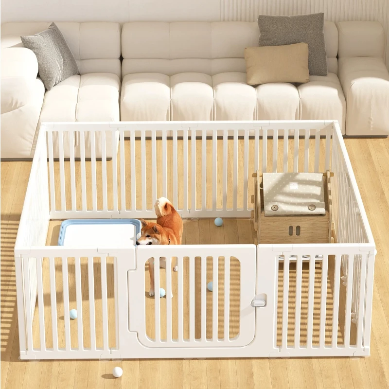 Acrylic Outdoor luxury Dog Fence Grating Stair Gate Playpen Indoor Large Dog Fence Balcony Nordic Mascotas Perros Home Decor