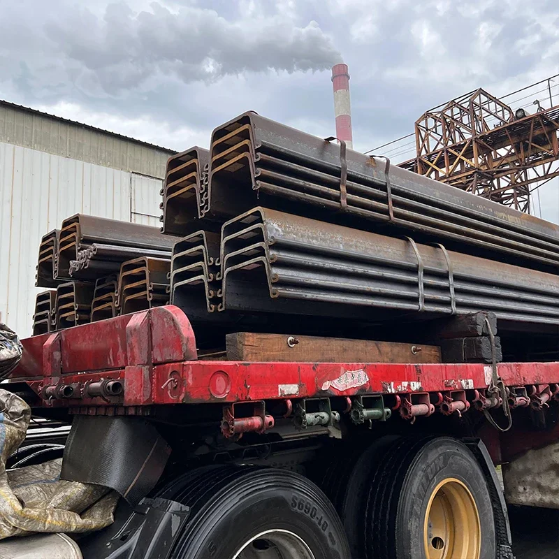 

#Aisi Astm A52 Sy390 Sy295 Sp-iii Type 2 Hot Rolled Metal U Steel Sheet Piling Pile For Flood Control