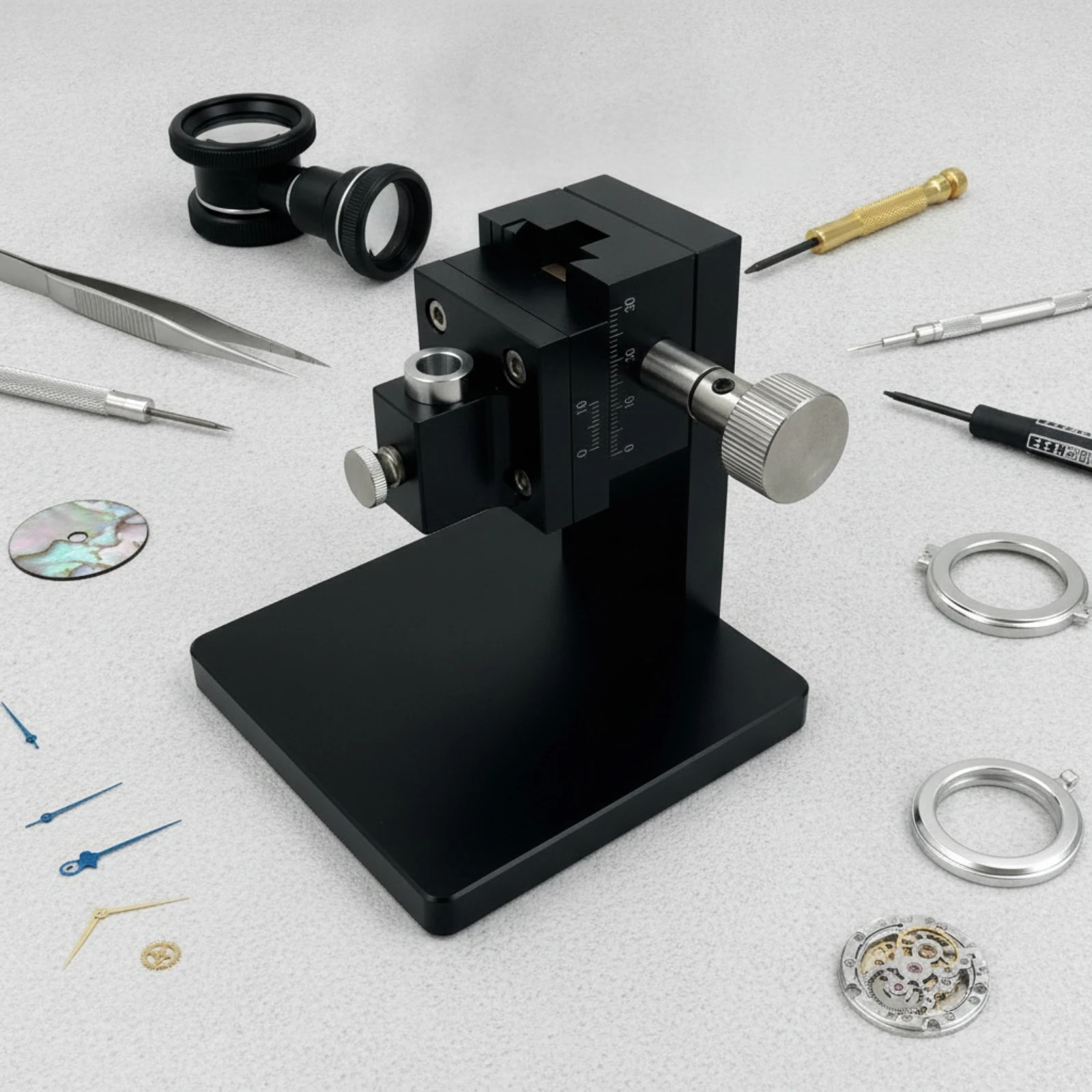 Watch Hand Removal Tool Bench-Top Watch Hand Remover Pointer Adjustment Tool Compact Adjustable for Watchmakers, Workshop