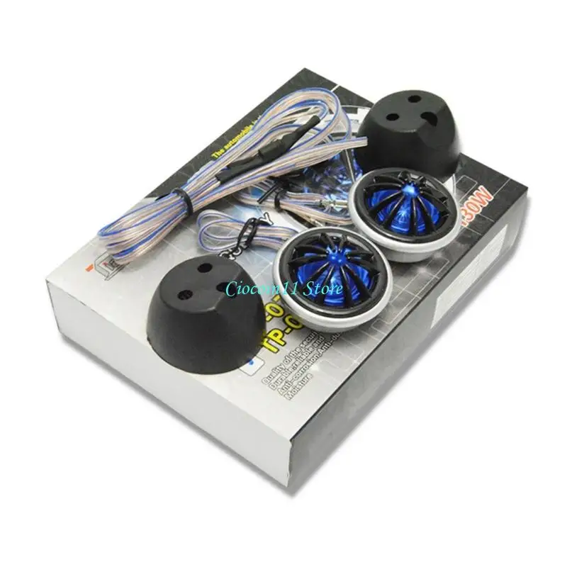 

Y1UB 2pc Car Horn Dome Tweeter Automotive Modification Tweeter 150W Audios Speaker