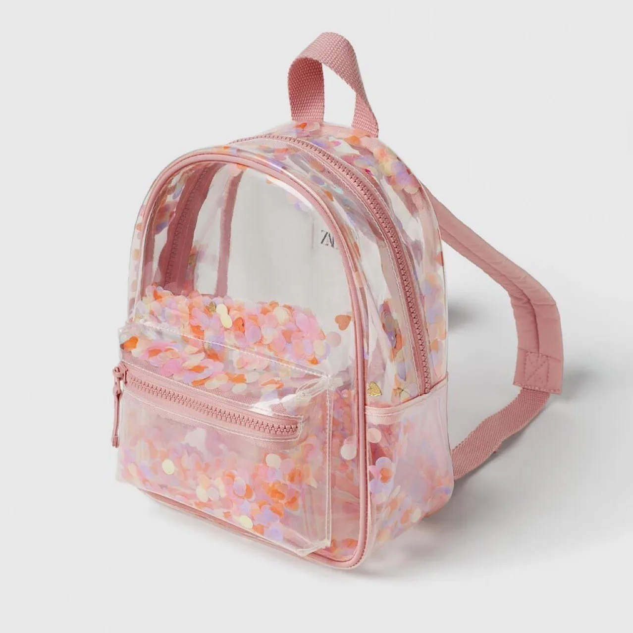 Sac à Dos Multifonctionnel en PVC Transparent pour Enfant, Mini Cartable d'École en Forme Initiée pour Fille