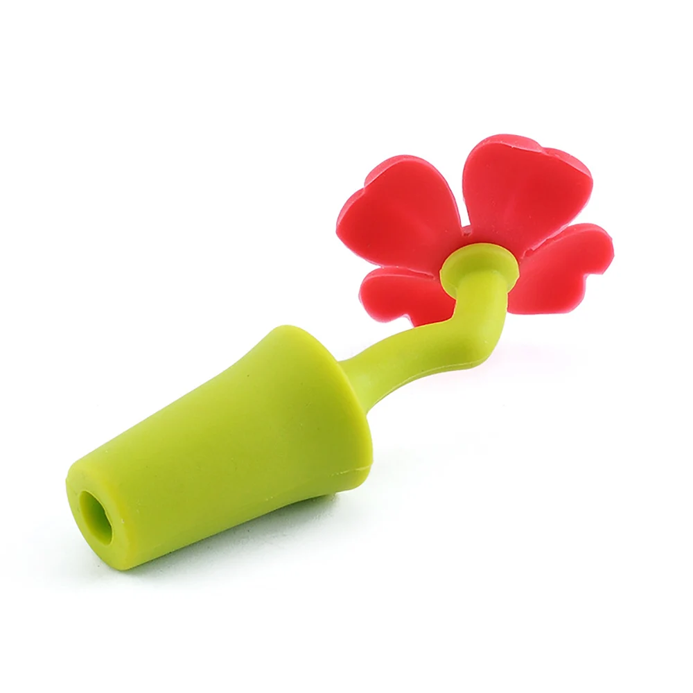 Silicone world Bauhinia Flower Silicone Wine Stopper Vacuum Red Wine Bottle Stopper Sealed Champagne Drinks Wine Stopper Tools