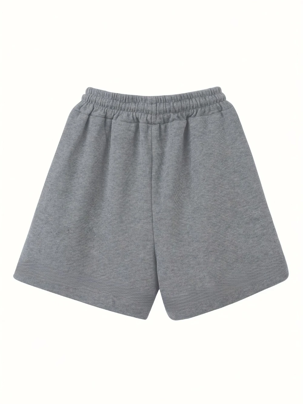 Women's High-Waisted Elastic Waistband Loose-Fit Wide-Leg Casual Shorts Solid Color Machine Washable Spring Summer