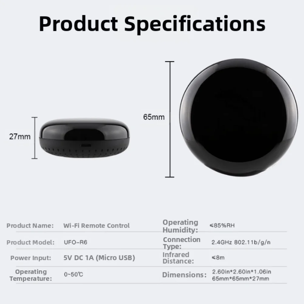 Voice Control Remote Infrared Blaster Remote Control For Appliances Compatible With 2000 Brands For Home Assistant