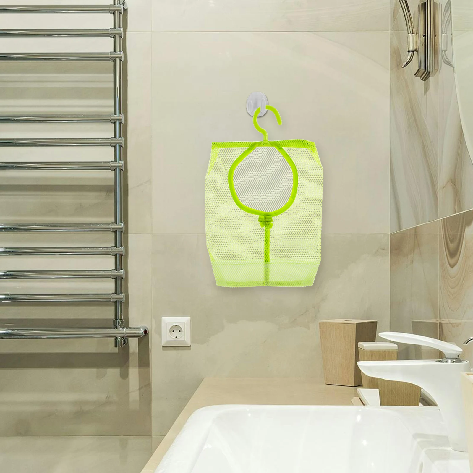 

Multifunctional Clothespin Storage Bag Mesh Hanging Organizer For Bathroom Laundry Travel Wet Clothes Hook Design Space Saving
