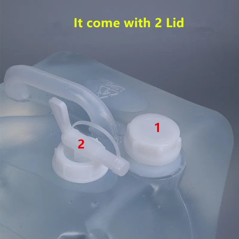 Empty Foldable Water Bag Portable Soft Plastic Bucket Reagent Liquid Packaging Bag Food Grade Storage Container 10L 20L