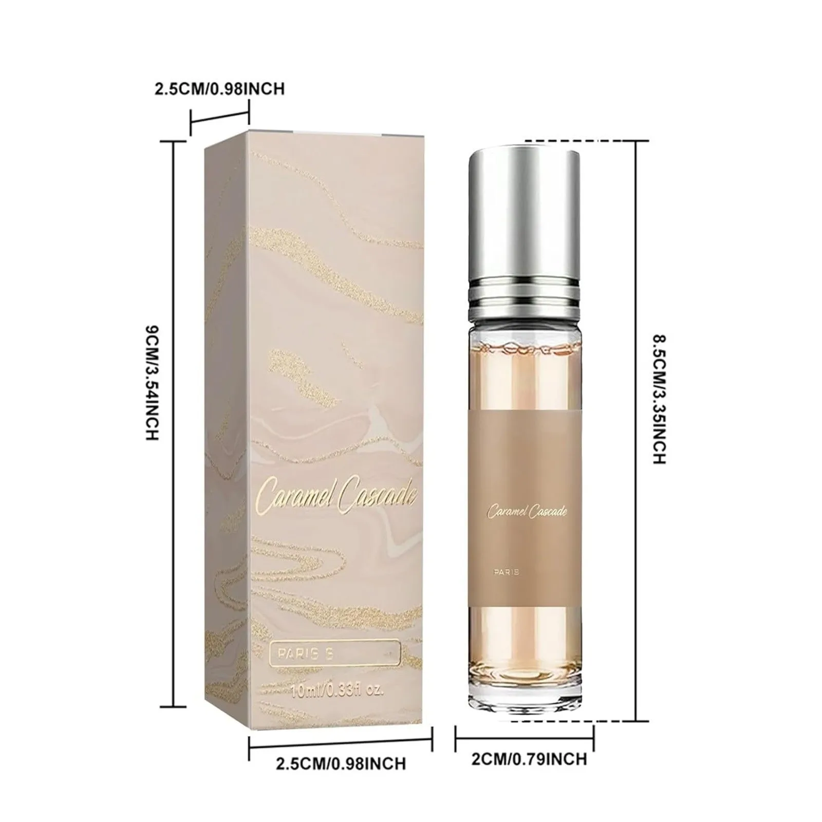 Caramel Parfum, Roll-On Pheromone Parfum For Women Long Lasting Parfum for Women, Dating Fragrances 10ml