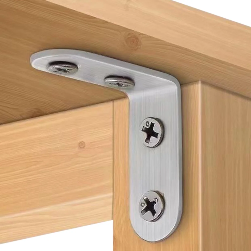 20pcs L-shaped thickened metal 90 degree right angle wall bracket, wooden shelf, hardware connector fixing corner fittings