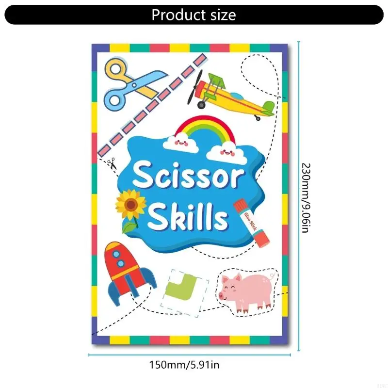 Toddler Friendly Paper Art Craft Book With Patterns For Safe Indoor Activity And Early Childhood Education