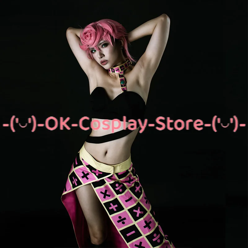 Anime JoJo's Bizarre Adventure Cosplay Trish Una Cosplay Costume Women Sexy Dress Halloween Carnival Uniforms Custom Made