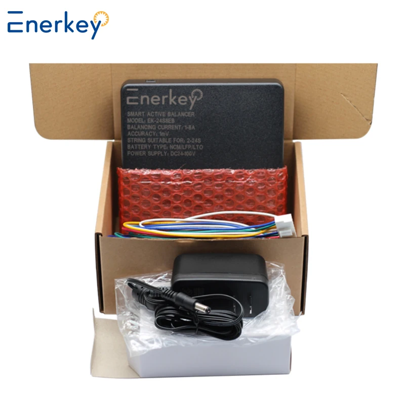 Enerkey 4A 8A 10A 15A Balanceador ativo inteligente 3S 4S 5S 6S 8S 14S 16S 20S 22S 24S Lifepo4 / Lipo/ LTO Equalização de bateria com APP