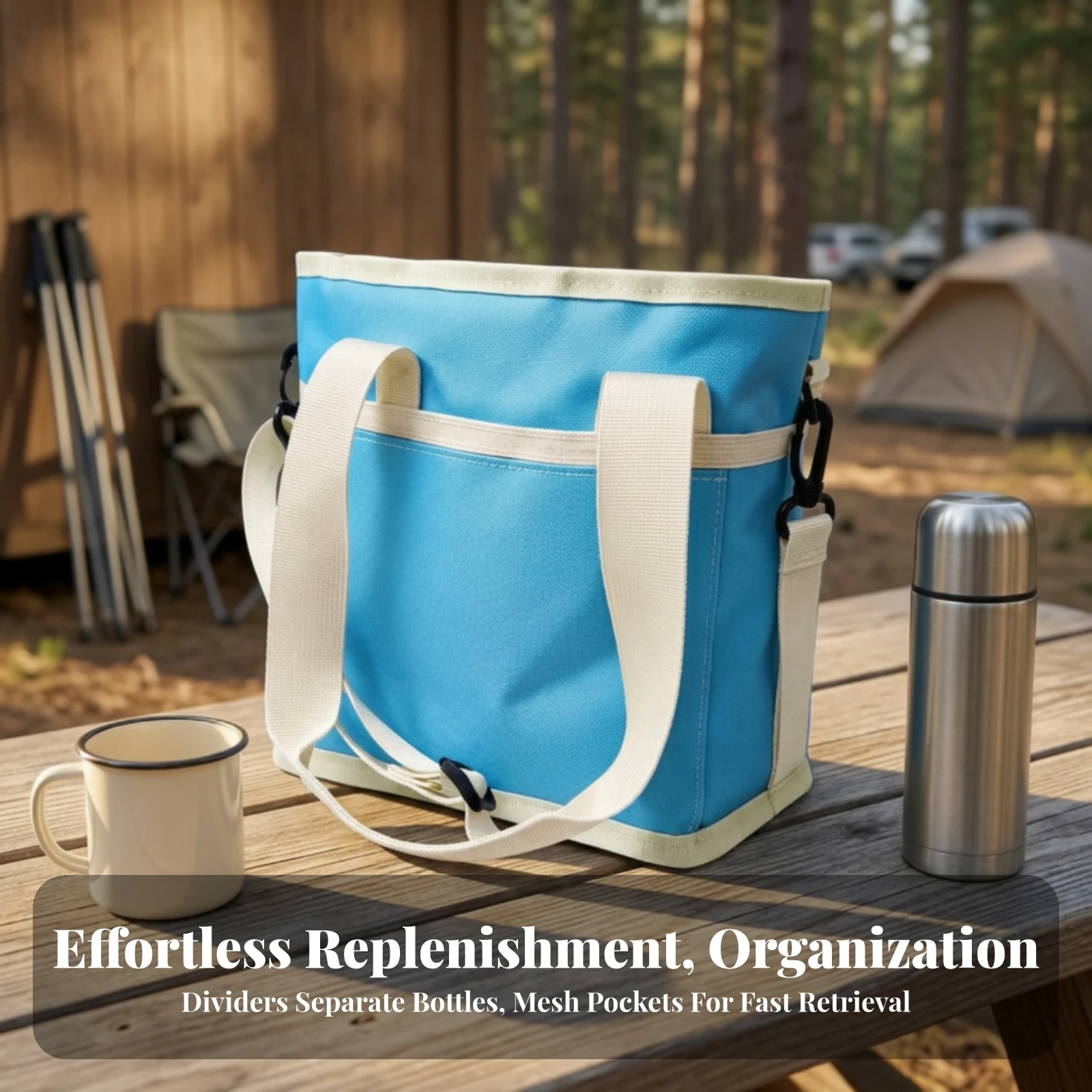 Cup Divider Storage Bag Long-Lasting Drink Carrier Bag with Dividers Drink Carrier with Dividers Heavy-Duty Tote Space-Saving