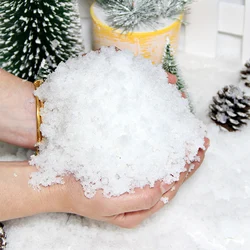 20g Artificial Snow Powder Frozen Party Snow Queen Christmas Party Decoration Fluffy Fake Snowflakes Winter Decoration 1-10mm