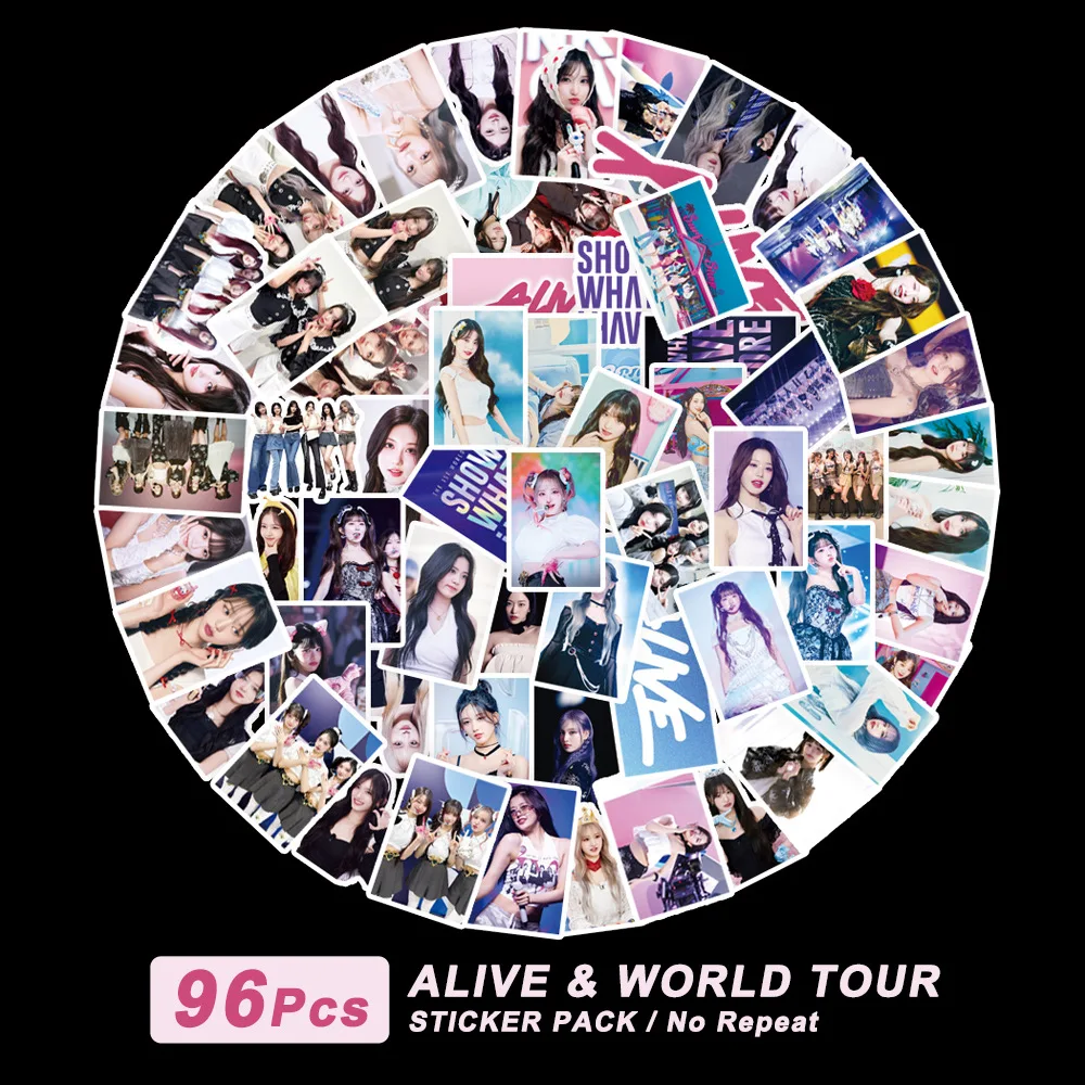 Kpop IVE Stickers Photo Album I'VE MINE SWITCH ALIVE WORLD TOUR 2024 High Quality HD Print IVE Stickers