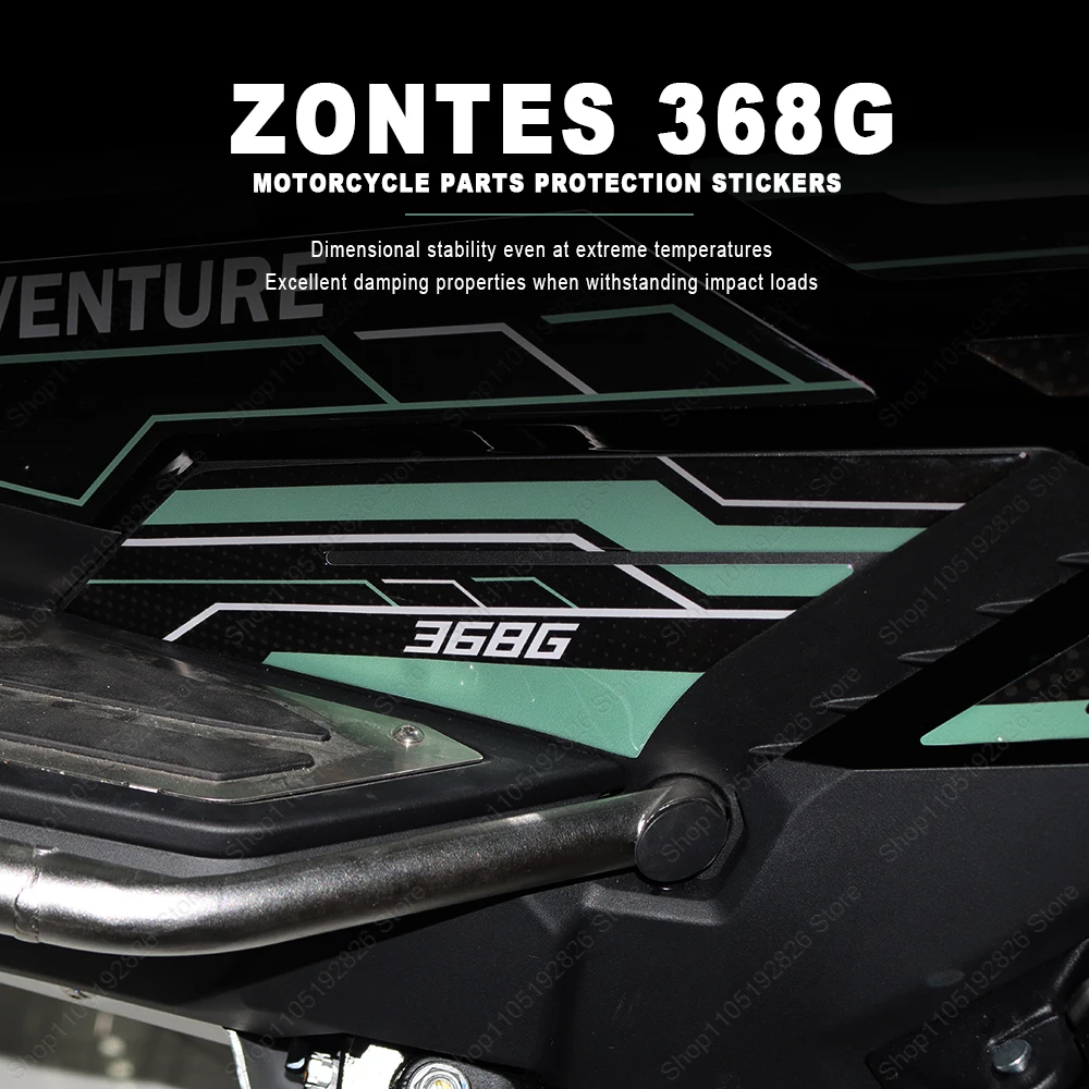 Waterproof Side Stickers for ZONTES 368G 368G Motorcycle Accessories 3D Epoxy Resin Protection Stickers