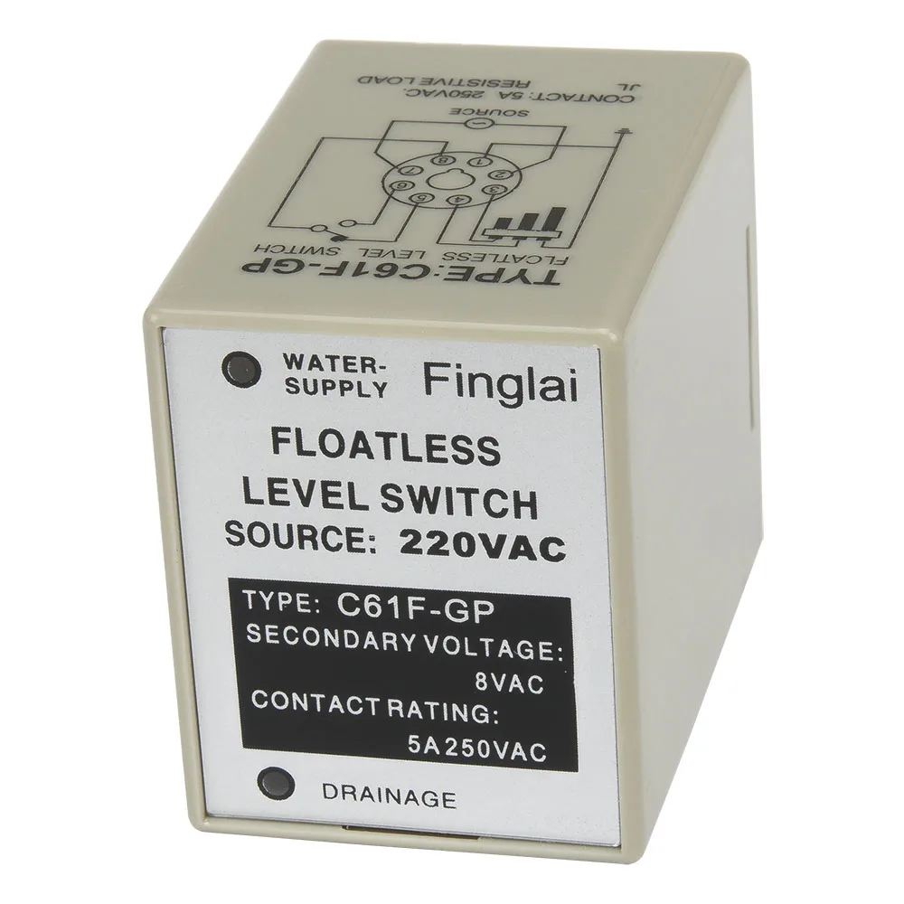 C61F-GP AC 220V floatless level switch / relay water 220VAC level controller / pump automatic switch