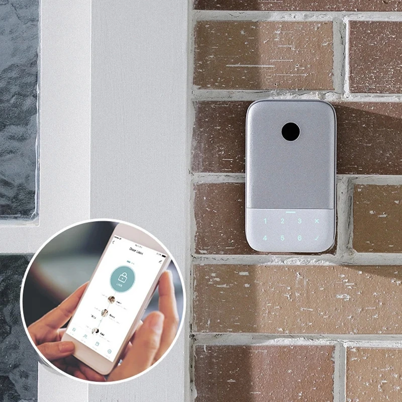 

Bluetooth Password Fingerprint Key Storage Box Smart Padlock APP Remote Control Electronic Home Anti-theft Digital Door Lock