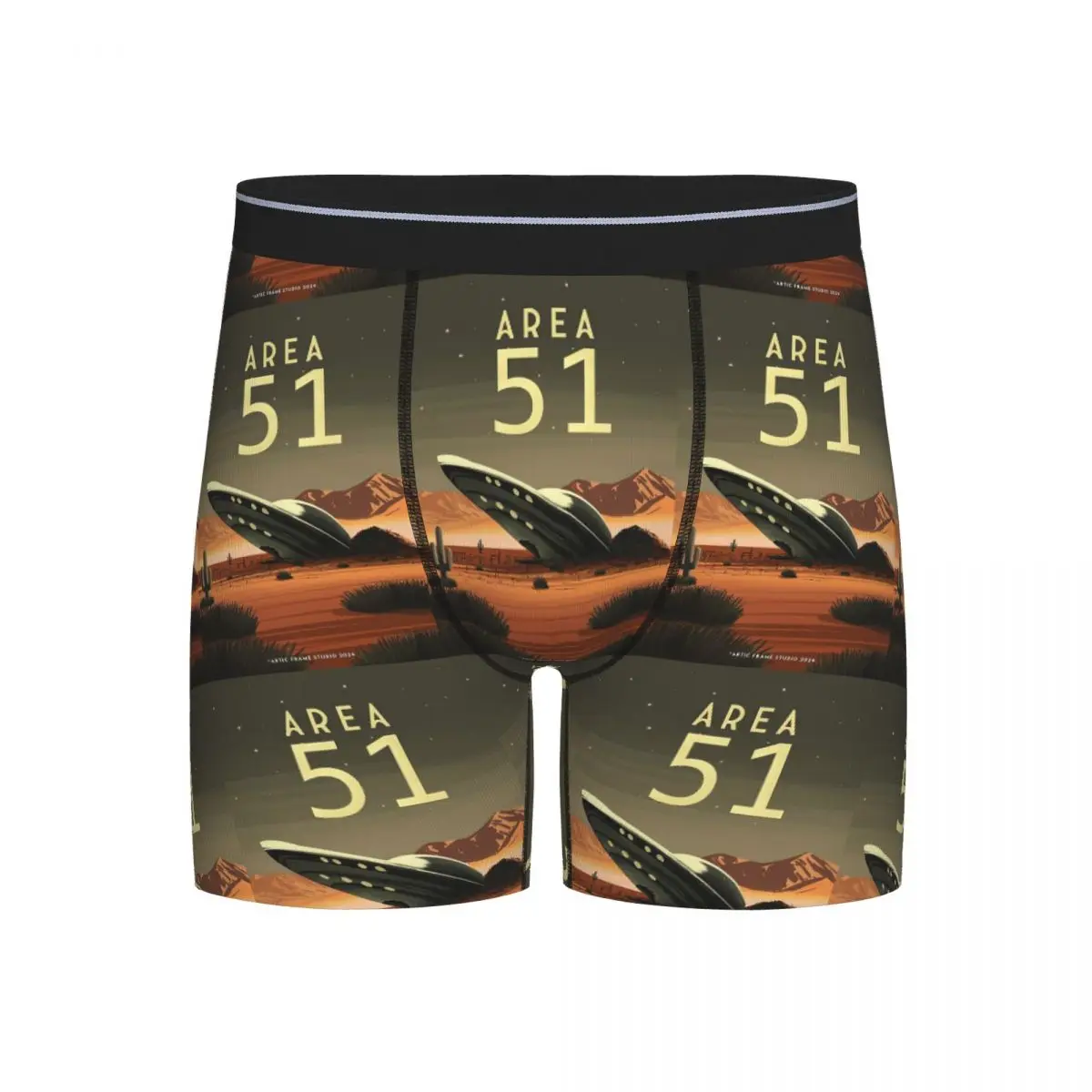

Long Boxer Underpants Shorts Roswell, New Mexico Desert Area 51 Poster Panties Men's Soft Underwear for Homme Man Boyfriend
