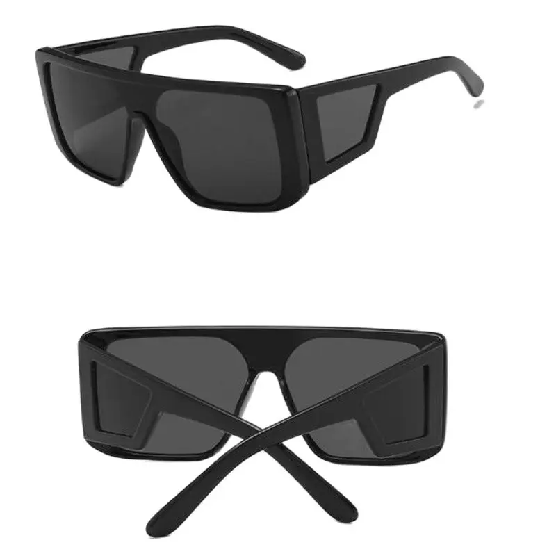 Men's and women's brand sunglasses Black quality glasses Conjoined sunglasses UV400 outdoor leisure sunglasses