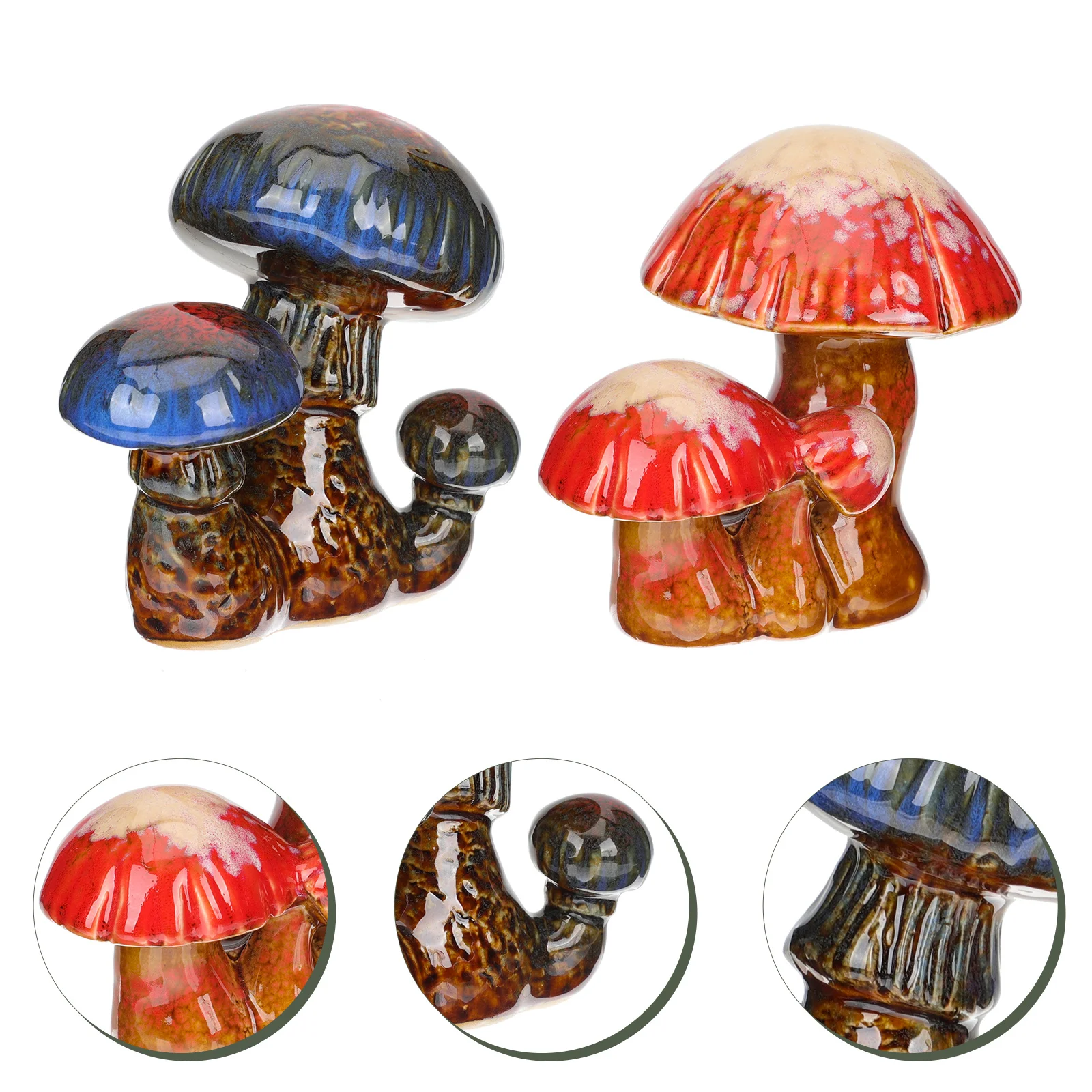 

Outdoor Statues for Garden Home Decoration Mushroom Sculpture Mushrooms Colorful Figurines