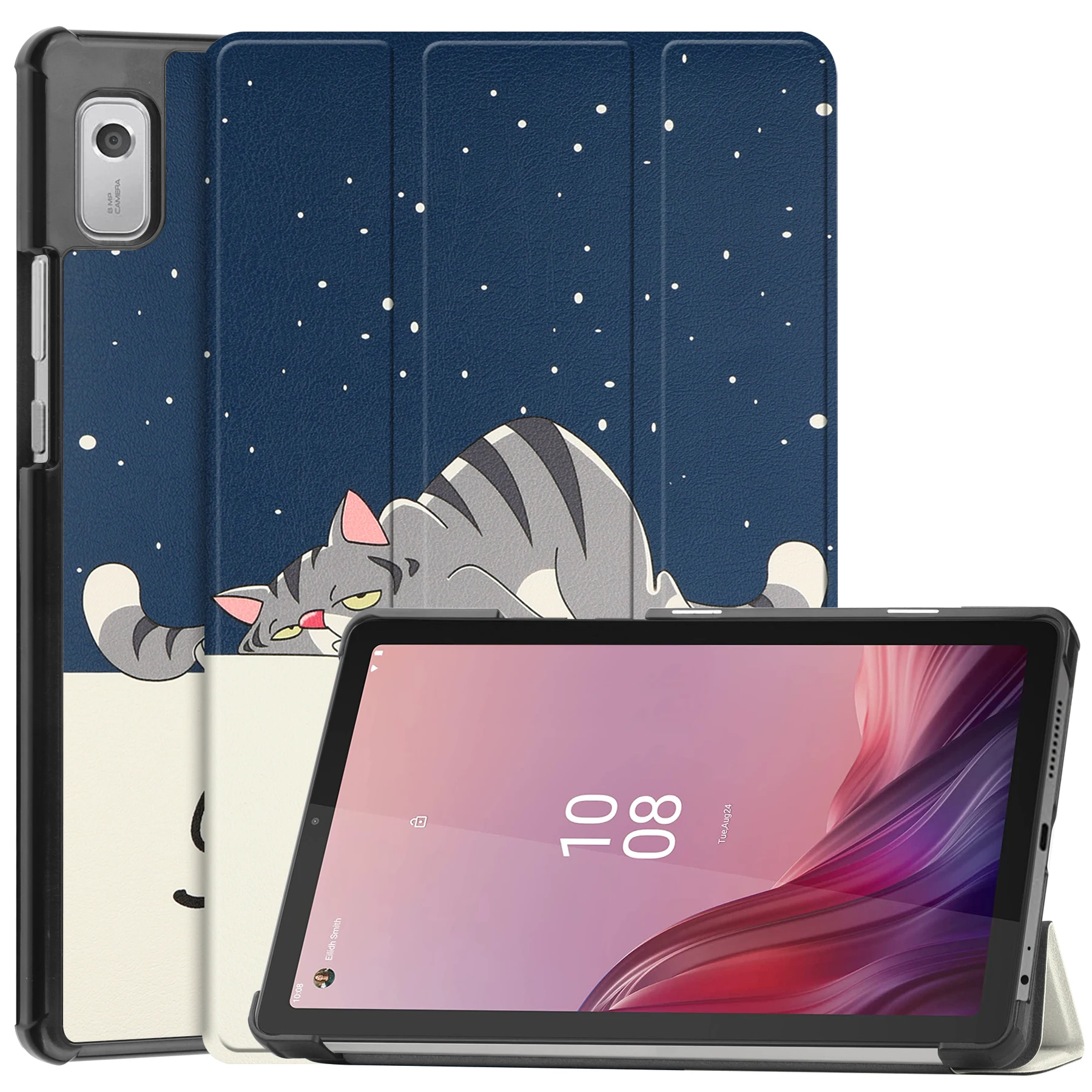 Case For Lenovo Tab M9 TB-310FU 9 inch 2023 Case Tri-Fold PU Leather Magnetic Stand Protector Tablet Cover for Lenovo Tab M9 9