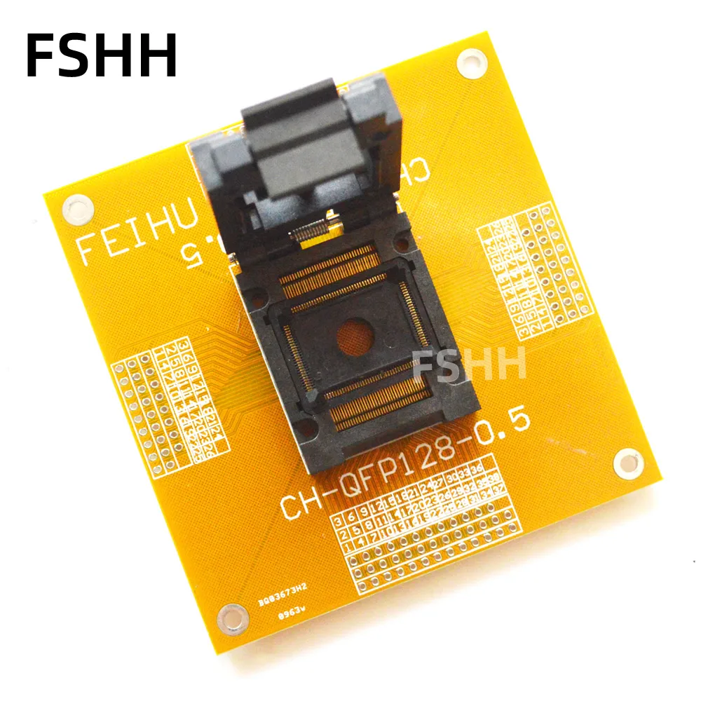 IC51-1284-1433-10 FPQ-128-0.5-03 test socket LQFP128 PQFP128 TQFP128 QFP128 adapter Pitch 0.5mm