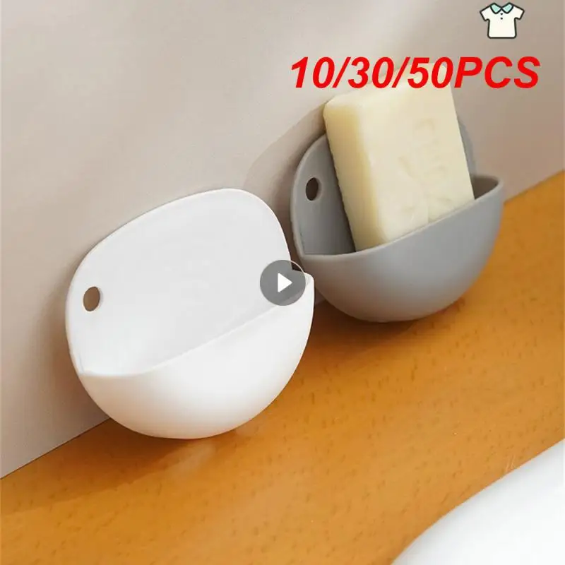 10/30/50PCS Ergonomic Design Efficient Cleaning Multi-functional Durable Home Supplies Soap Storage Box