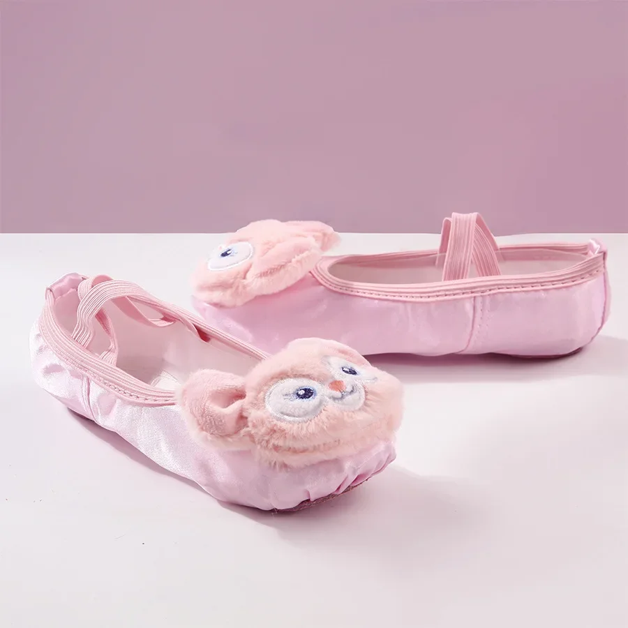 New Pink Children's Dance Shoes with Soft Soles for Women and Girls, Specialized Training Ballet for Girls, Professional Chinese