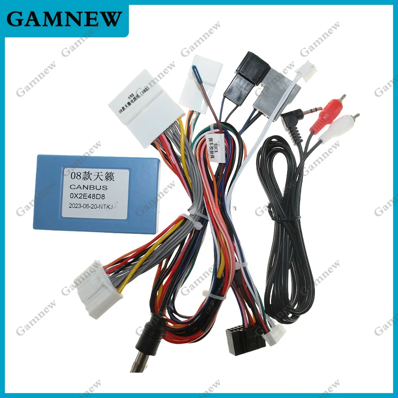 Car Audio 16PIN Android Power Calbe For Nissan Teana 2008-2012 DVD Player Wiring Harness Adapter