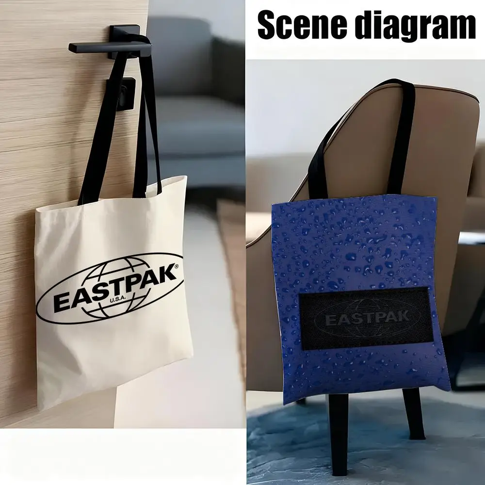 E-E-Eastpak Storage Bags Lightweight Eco Friendly Fashionable Multi Purpose Large Capacity Canvas Shoulder Tote