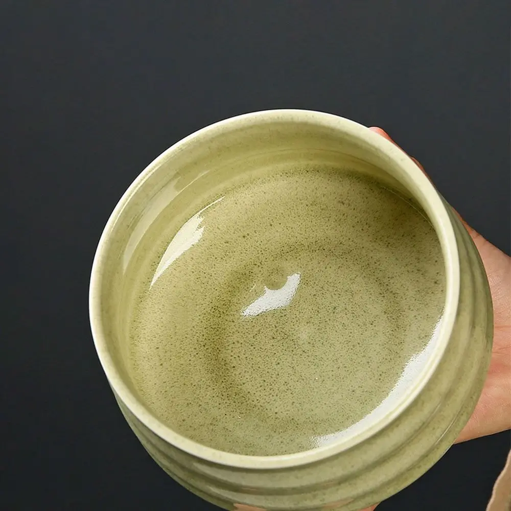 

4PCS Ceramic Bamboo Japanese Matcha Tea Set Matcha Whisk Holder Matcha Bowl Matcha Making Kit Reusable Whisk Teaspoon Tea Sets