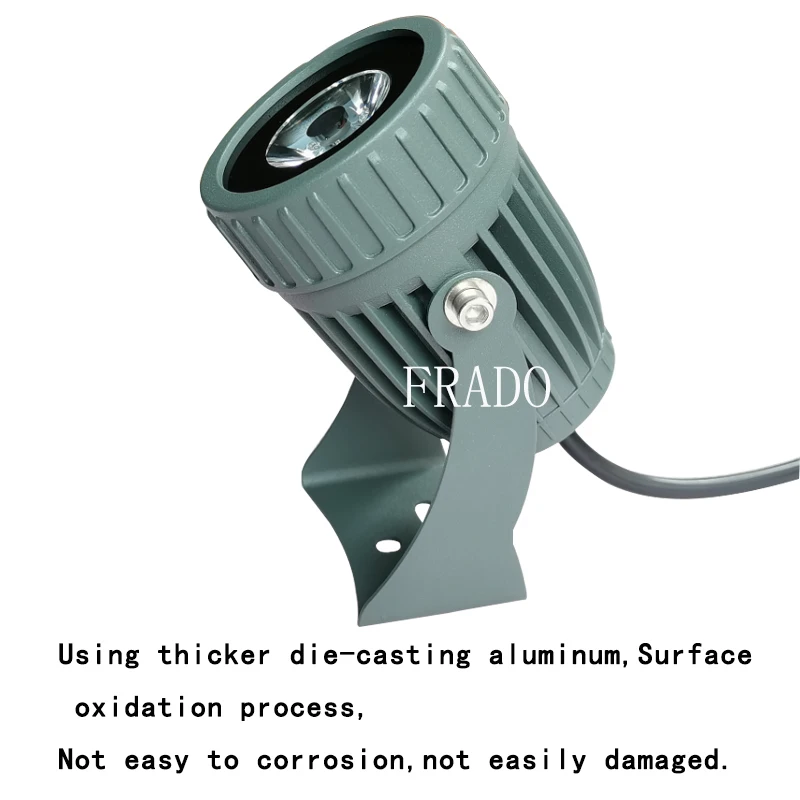 Outdoor-LED-Strahler, wasserdicht, IP65, Wandleuchte, schmaler Abstrahlwinkel, LED-Flutlicht, 3 W, 10 W, Spot-Lampe, Fern-Wandfluter-Lampe – Detail 13