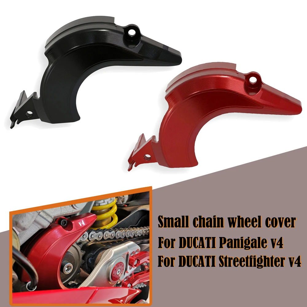 

New Motorcycle CNC Engine Chain Wheel Cover Chain Cover For DUCATI Street Fighter V4 V4S Panigale V4R 2018-2023