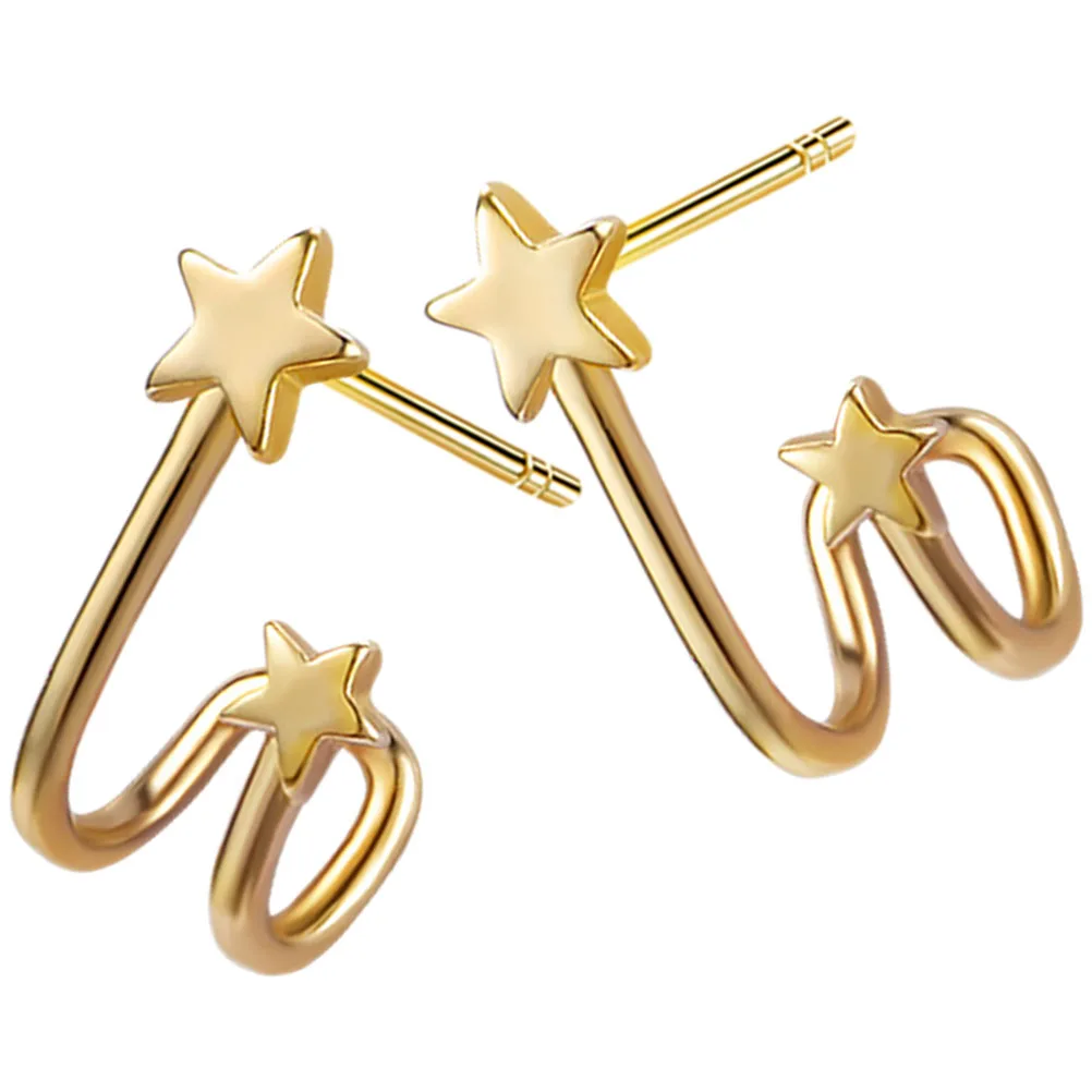 

Star Earrings Unique Dainty Studs for Teen Girls Jewelry Metal Women Decoration