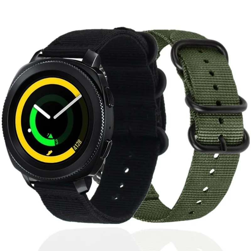 20mm 22mm Woven Nylon Watch Band Quick Release Sport Replacement Wrist Strap Bracelet for Samsung Huawei Amazfit Smart Watch