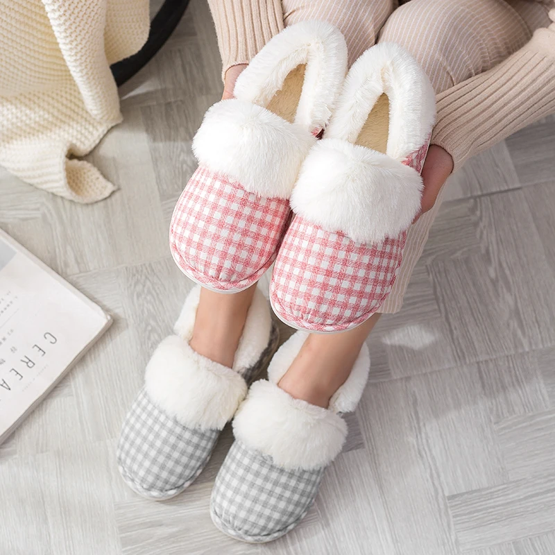

Winter Fashion Home Women Slippers Ladies Slides Bedroom Non-Slip Slippers for Women Sweet Cotton Slippers Girl Shoes