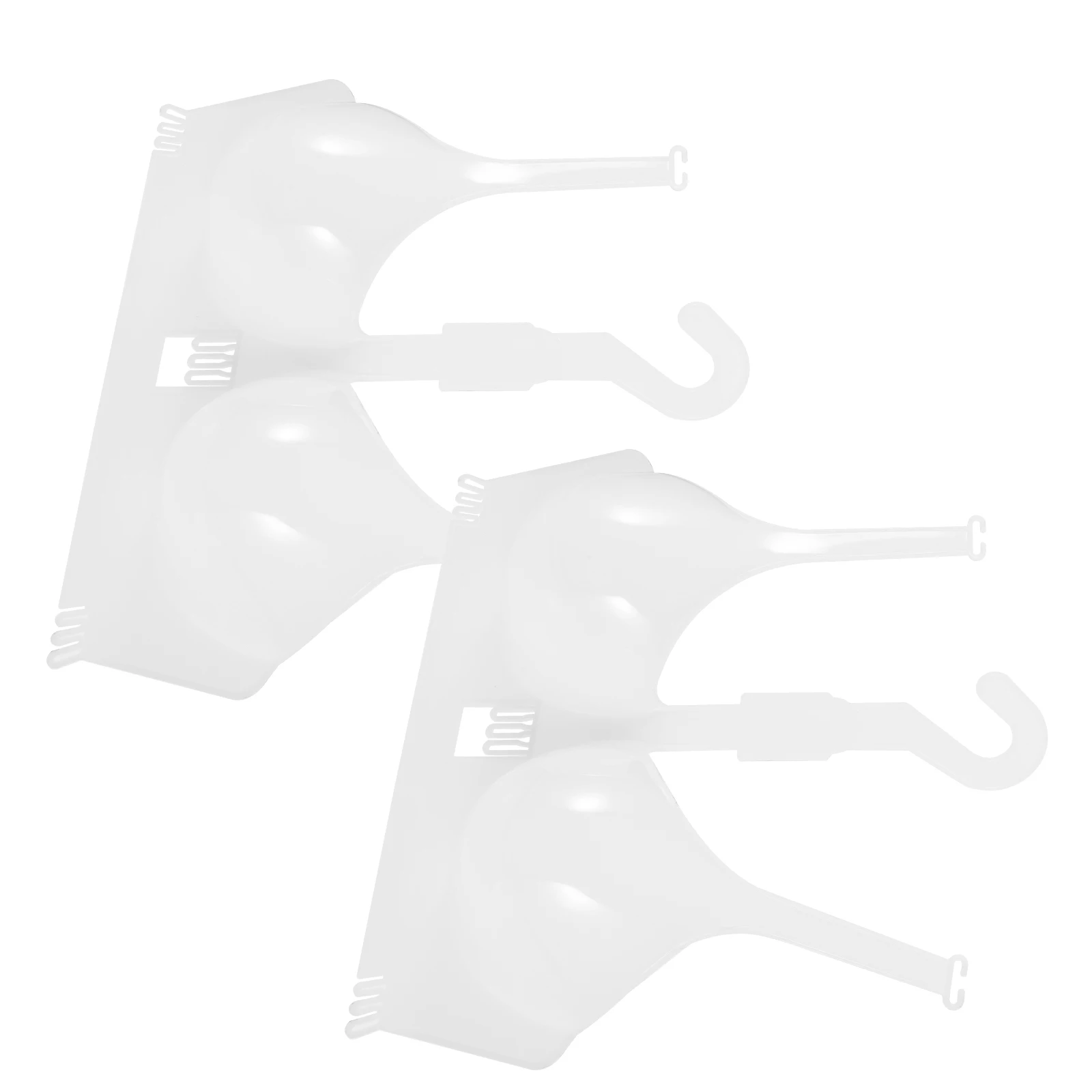 

2Pcs Bra Display Mannequin Small White Plastic Hanger for Women Underwear Store Exhibition Home Use Clothes Stand