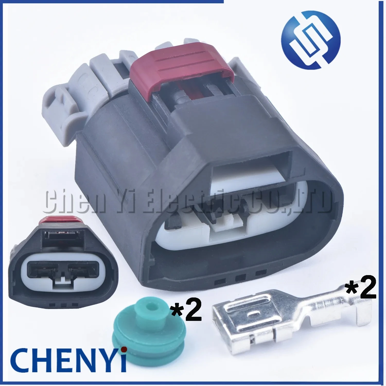 2 Pin 9.5MM Auto waterproof connector Power Steering Pump harness plug Electrical Fan Socket For Renault Mazda Ford 7283-3214-30