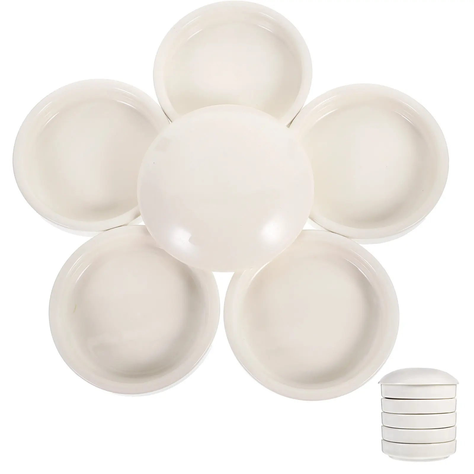 

1 Set Ceramic Watercolor Palettes Convenient Paint Mixing Trays for Artists DIY Beginners Multi-Functional Color