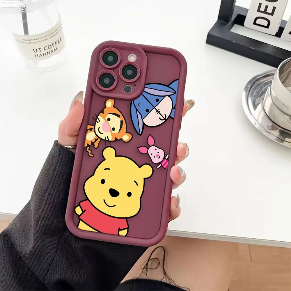 Bear Disney Winnie The Pooh Phone Case For REALME C21Y C30 C33 C35 C53 C55 C63 C65 C67 5 7I 8 11 12 GTMASTER GT3 GT6 NARZO Case