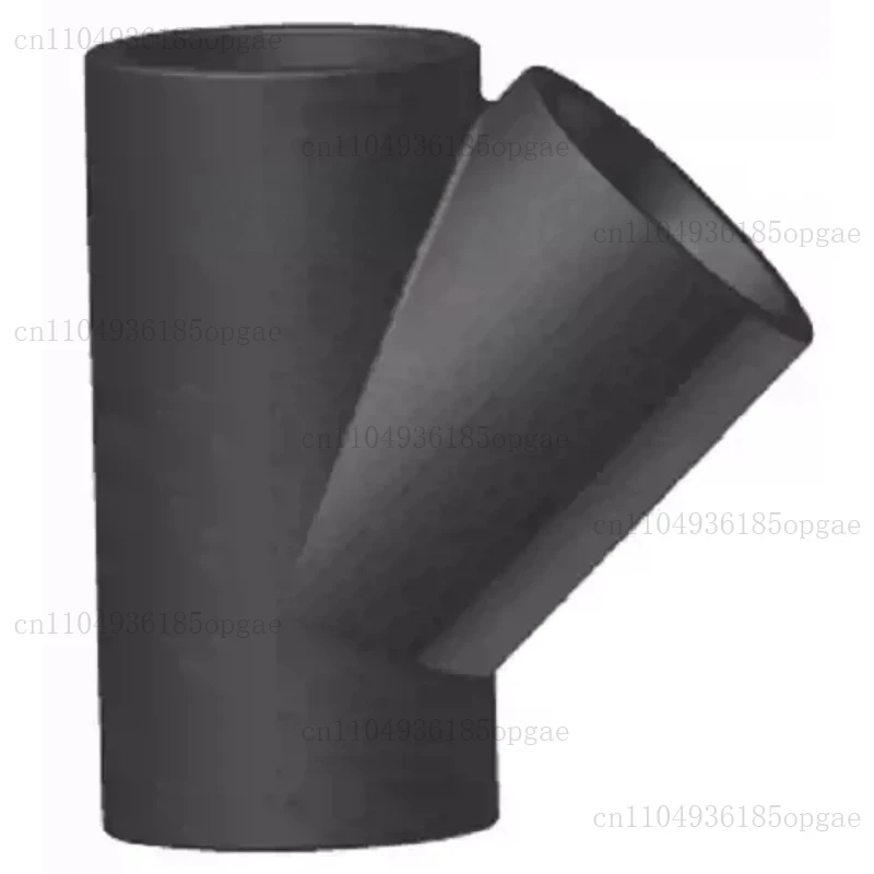 45-degree Inclined Three-way 40/50/63/75/90/110 Hot-melt Socket Pipe Fittings and Accessories for Buried Pipes