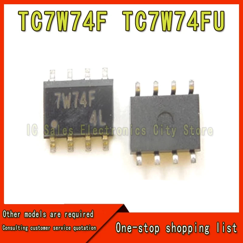 10 Stks/partij Tc7w74f Tc7w74fu Sop-8 Positieve Rand Getriggerd D Flip-Flop Chip