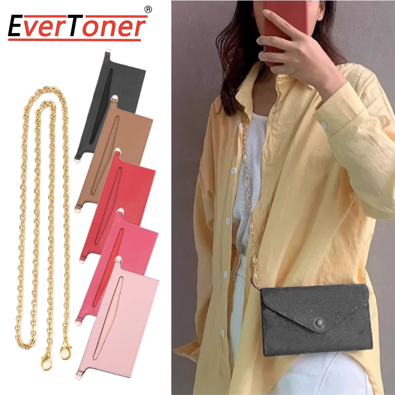 EverToner New Organizer Insert of Wallet Conversion Kit with D Rings For l-v Wallet Bag Purse Crossbody Convert Liner