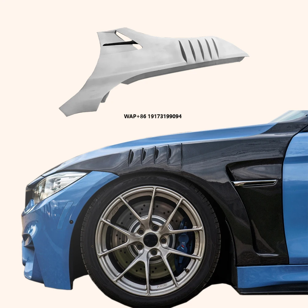 For  M3 F80 4D Sedan Saloon 2014-18 KZ Style Vented Fiberglass Front Fender