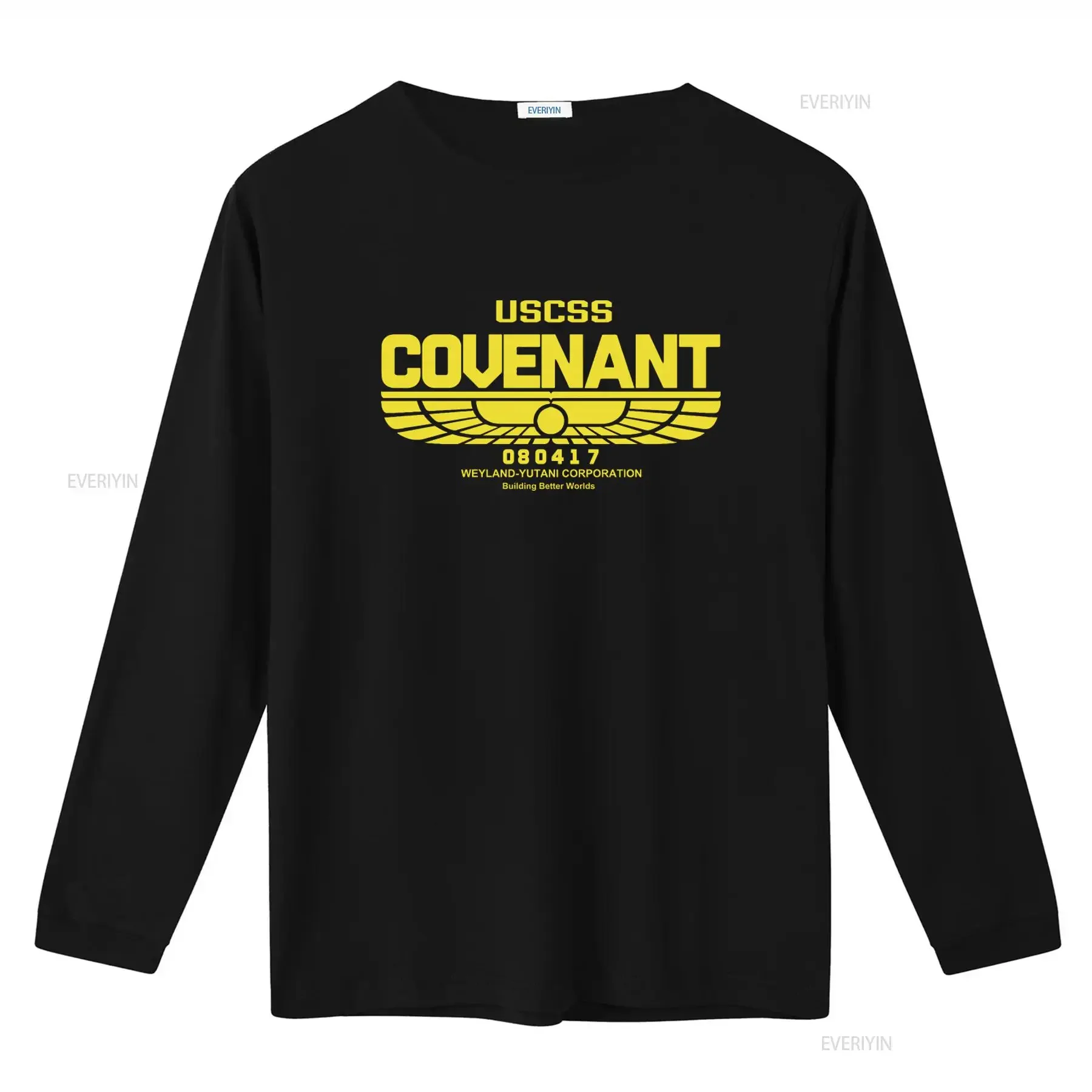 USCSS COVENANT T Shirt Prometheus Alien Yutani Logo Corp Ripley Sci Fi Movie Fan vintage Washed streetwear