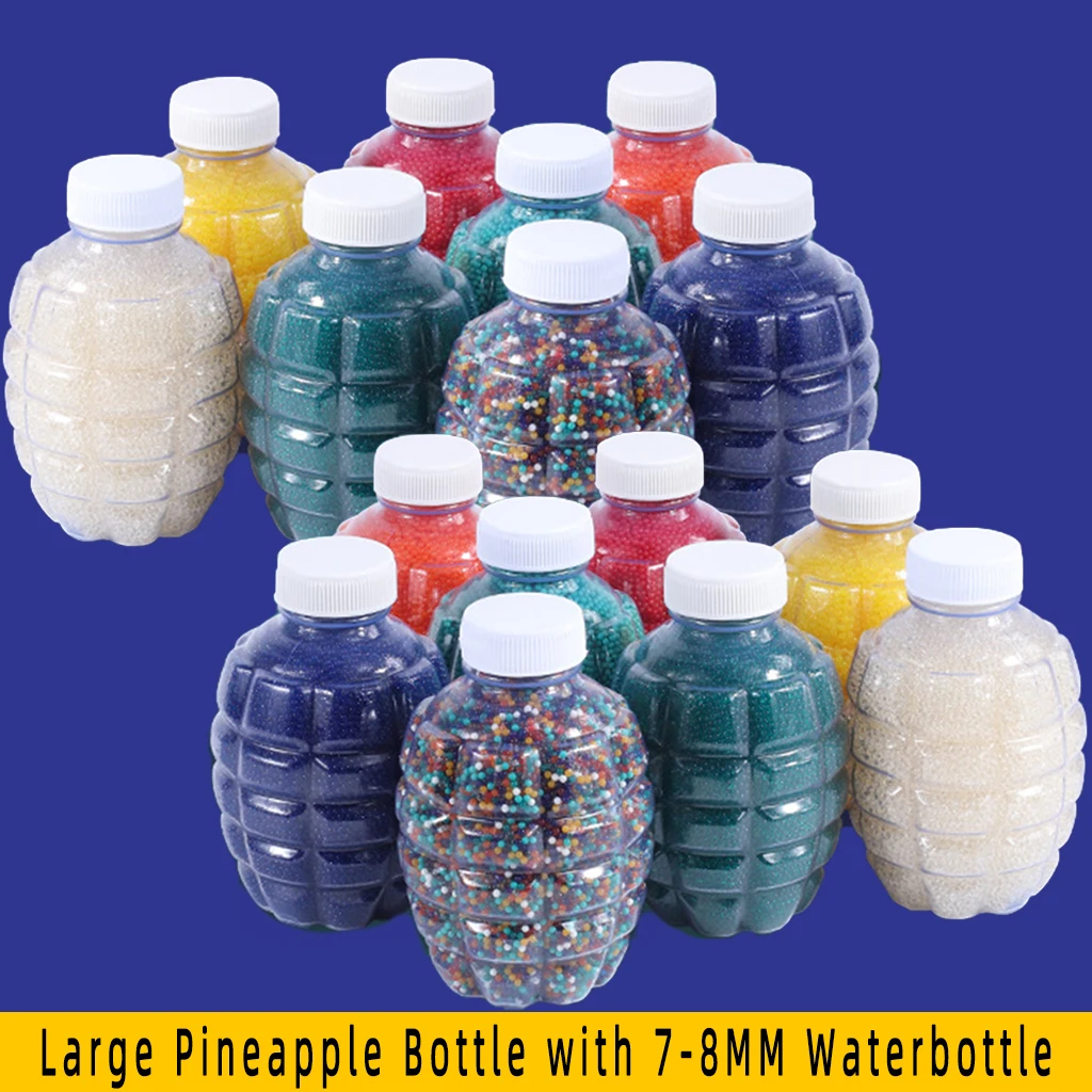 Tetera de 7-8MM, botella grande de piña, juguetes de arcilla de cristal, bomba de blíster Universal para niños, juguetes Shenanigans