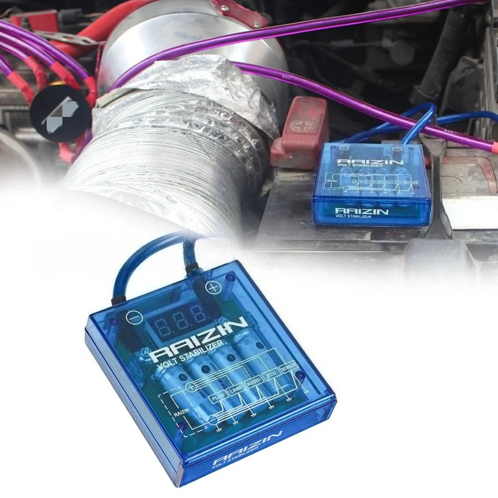 

Автомобильные модификации, электронный выпрямитель двигателя, светодиодный дисплей напряжения Тора с универсальным регулятором напряжения